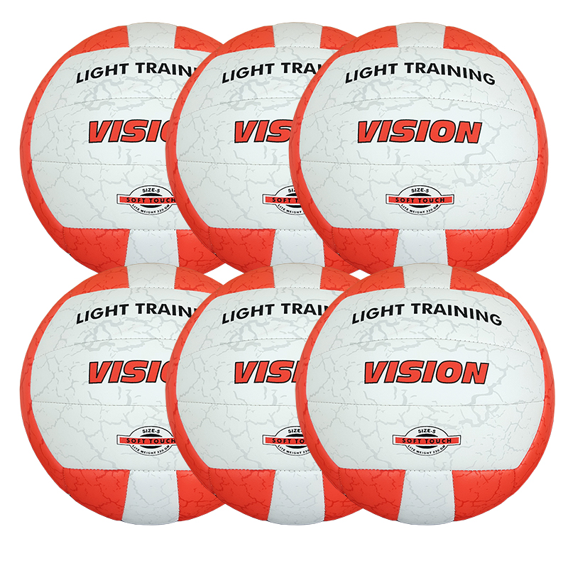 Volleyboll Vision Light training, Storpack 6 st