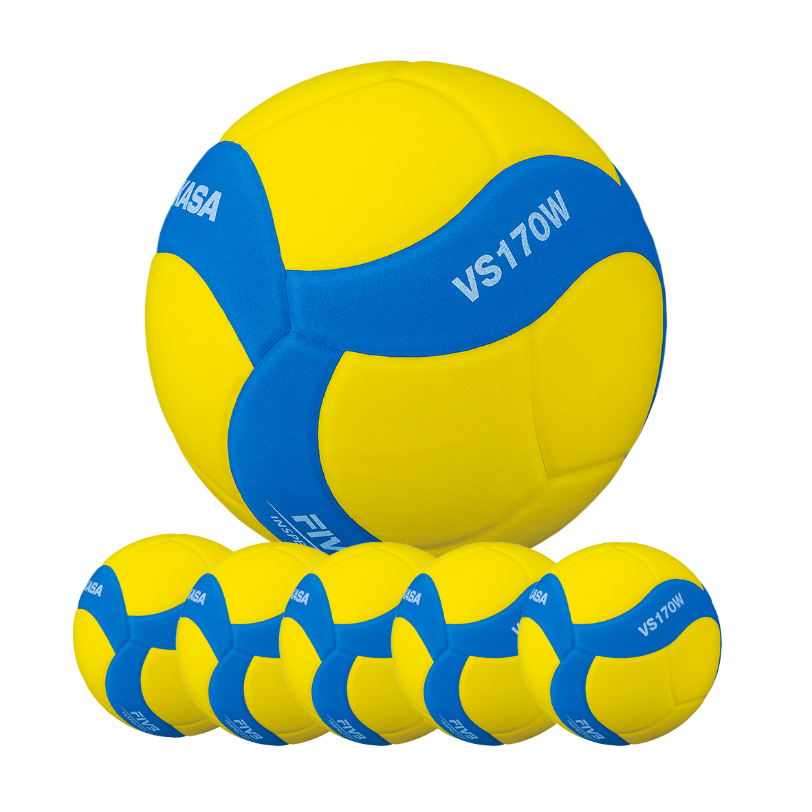 Volleyboll Mikasa VS170W-Y-BL, 6 st/fp