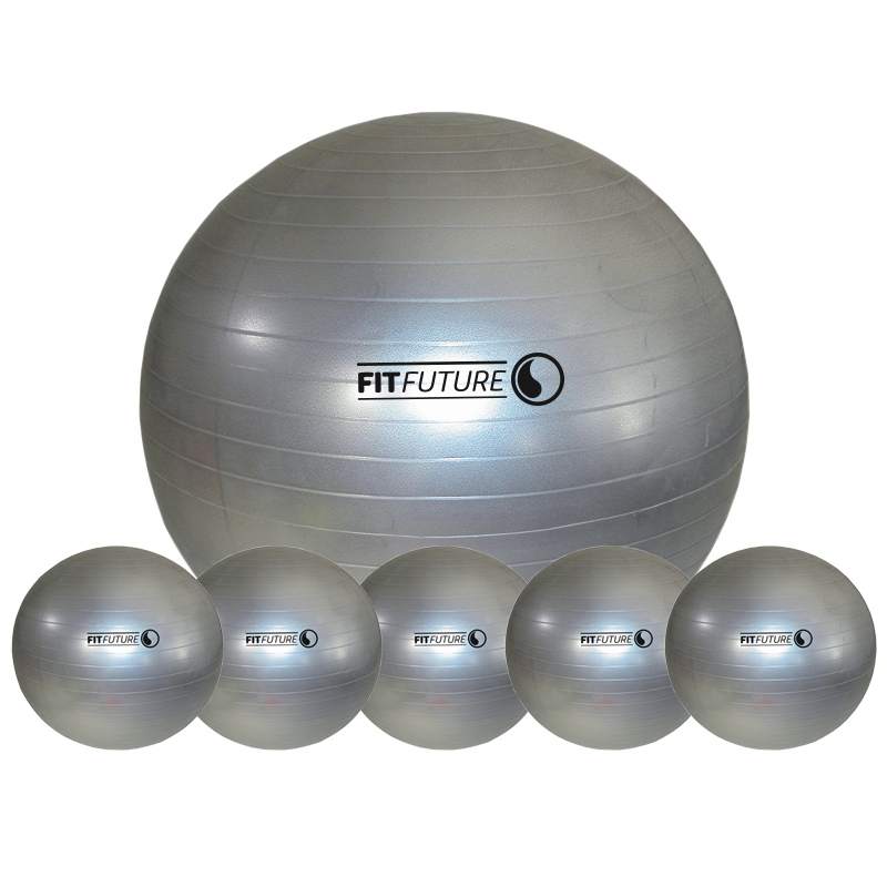 Fitnessboll Fitfuture, 75-80 cm, Storpack 6 st