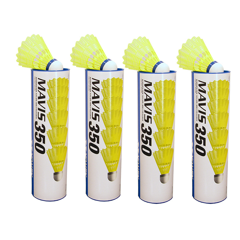 Badmintonboll Yonex 350, Gul, medium, 24 st / fp