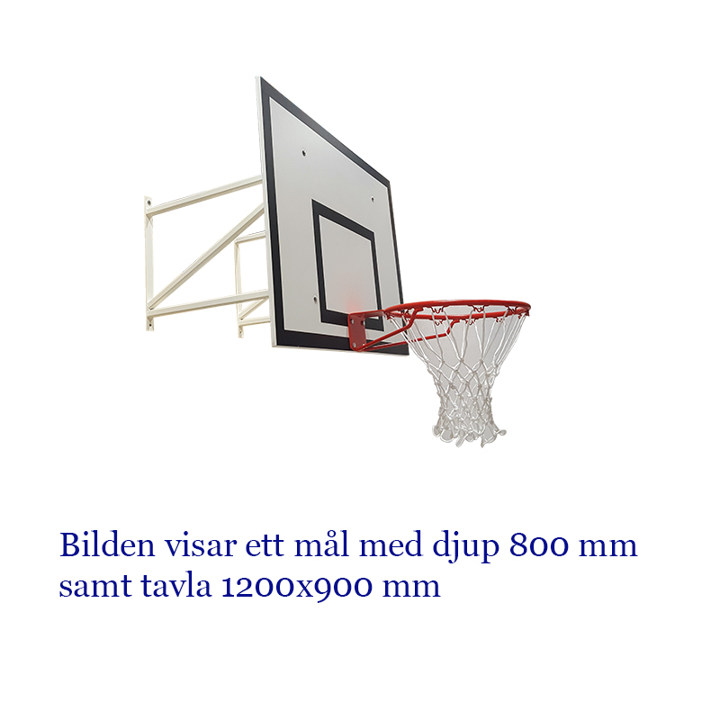 Basketmål, Fast höjd, Dj. 1200 mm, 1200x900 mm