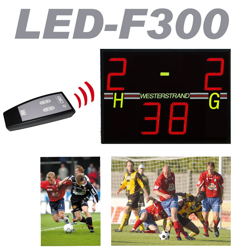 Resultattavla LED F300, Fotboll